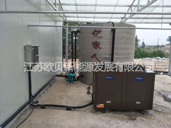 中鐵二局合肥工地10噸空氣能熱水循環(huán)系統(tǒng)