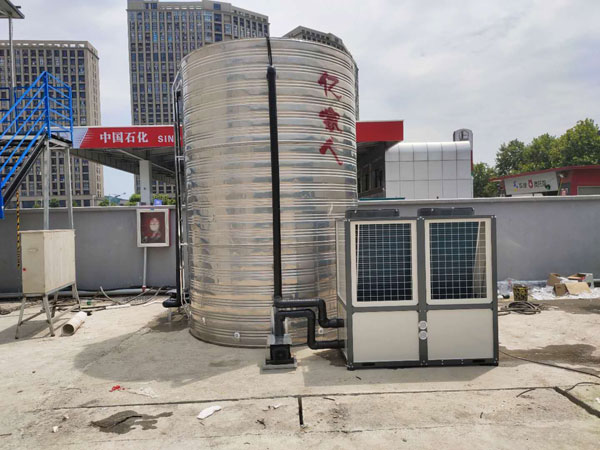 中鐵建工杭州工地安裝商用型空氣能熱泵熱水設(shè)備
