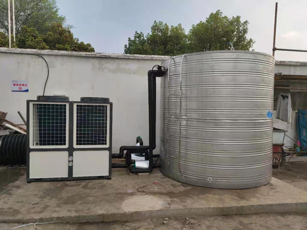 蘇州吳中在建項(xiàng)目工地10噸空氣能熱水系統(tǒng)竣工