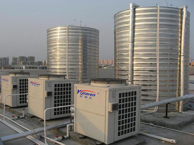 江陰廣業(yè)紡織廠員工浴室空氣能熱水工程花落江蘇歐貝