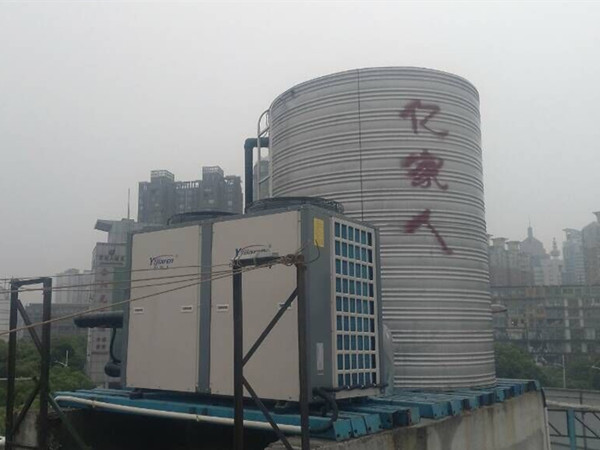 中鐵集團(tuán)無(wú)錫工地員工浴室空氣能熱水工程