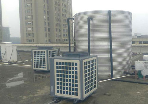 南京麗橙水晶酒店空氣能熱水器工程完美收工