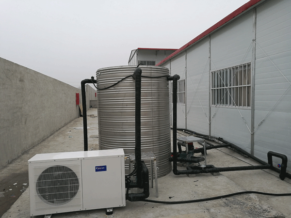 中鐵泰州工地浴室空氣能熱水系統竣工