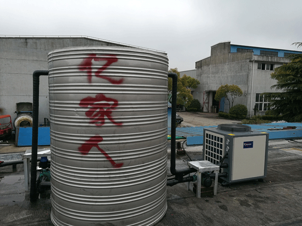 上海龍仕職工浴室空氣源熱水工程竣工