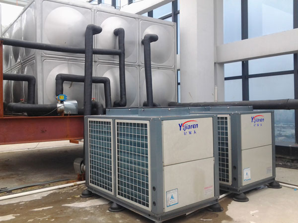 蘇州華德電子大型空氣能熱水器工程竣工