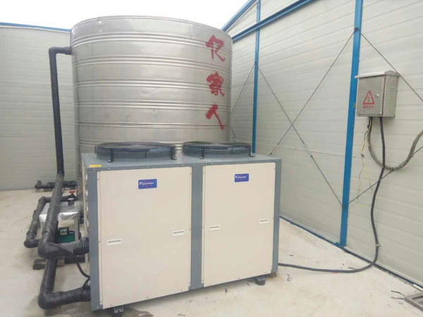 南通三建高淳工地空氣能商用熱泵熱水工程