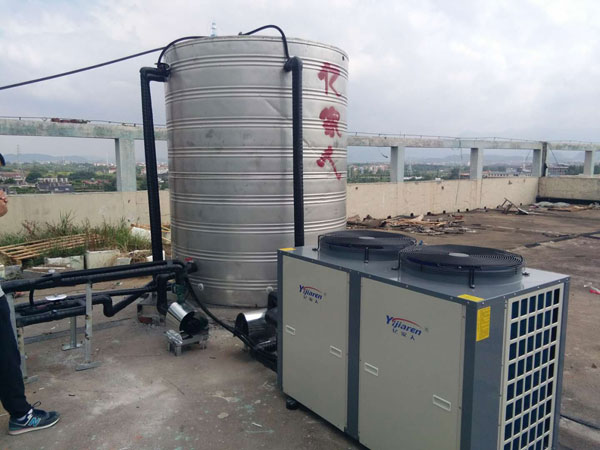 中國水電局義烏工地空氣源熱泵熱水工程
