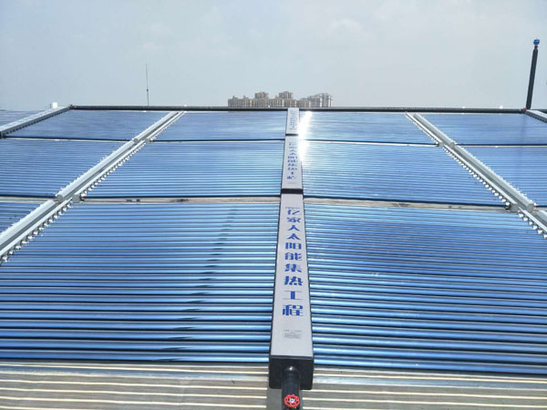 億家人合肥民安醫(yī)院太陽(yáng)能加空氣源熱水工程